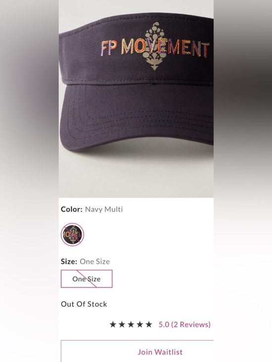 Free People Movement ~ Tee Time Visor ~
Navy Multi Color ~ OS ~ * NWT - Picture 7 of 8